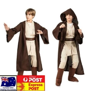 Boys Kids Star Wars Obi Wan Kenobi Jedi Costume Cosplay Book Week Halloween - Picture 1 of 19