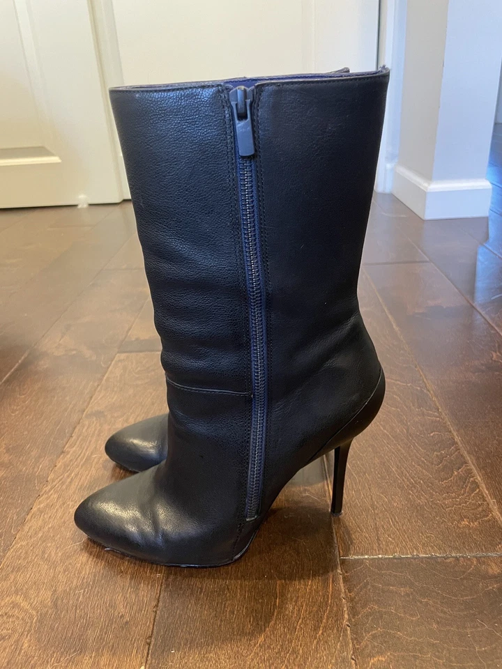 Botas de cuero negras Elie Tahari talla 39,5 Foto 1 de 4