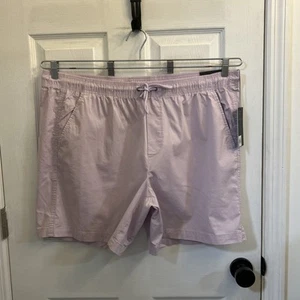 NWT VRST Men's 7" Easy Shorts Size 2XL Purple Elastic Waist Comfort - Picture 1 of 23