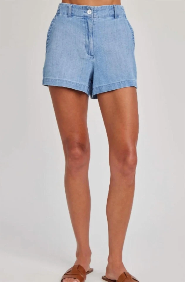 Bella Dahl Playa Trouser Short Vintage Denim Wash - Image 1 of 1