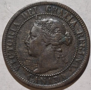 Canadá 1882 H Un Centavo Victoria Normal 9 - Imagen 1 de 2