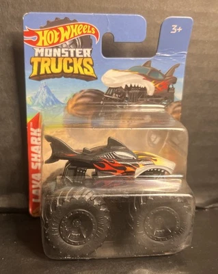 NEW 2022 Hot Wheels Mini Monster Trucks Black Lava Shark 1:72 Scale - Image 1 of 3