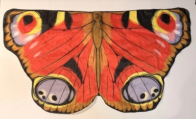 Disfraz para niño monarca pavo real alas mariposa rojo/naranja 43” envergadura Foto 1 de 4