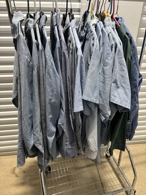 VTG Big Mac Penney’s Chambray Shirt Lot Of 19 Work Shirts Sears Button Up Blue - Image 1 of 4