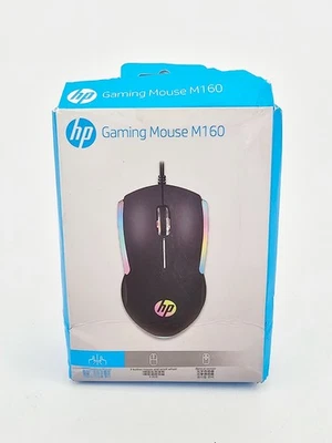 Hp Gaming Mouse M160 Built In LED Light Black USB UGLY BOX - Image 1 of 4