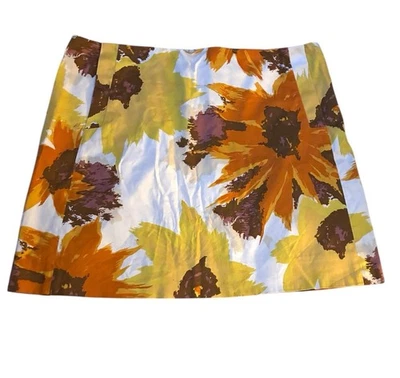 Винтажная мини-юбка J.Crew с цветочным рисунком - Изображение 1 из 3