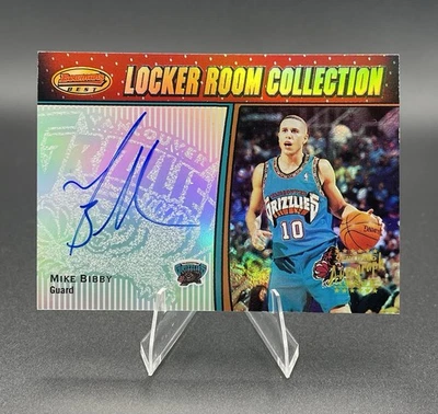 Bowman Best Locker Room Collection 2001 autógrafo Mike Bibby LRCA7 Foto 1 de 4