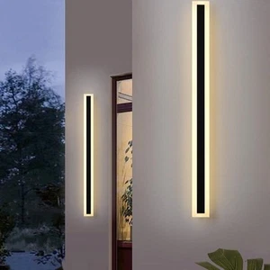 Ozarke Immense Outdoor Modern Linear Wall Lamp LED Exterior - Picture 1 of 4