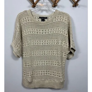 United States Sweaters Crochet Short Sleeve Sweater Size M - Picture 1 of 7