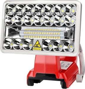 2000LM LED Work Light Work for Milwaukee Battery 18v 18W Handheld Jobsite Light - Picture 1 of 15