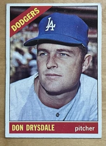 Don Drysdale 1966 Topps Baseballkarte #430 Los Angeles Dodgers - Bild 1 von 1