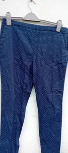 Damen Tu Marine Hose Weiß Punkte Größe 12 Gebraucht Top - Bild 1 von 5