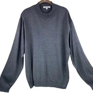 TravelSmith 100% Silk Mock Neck Sweater Size XXL Gray Travel - Picture 1 of 7