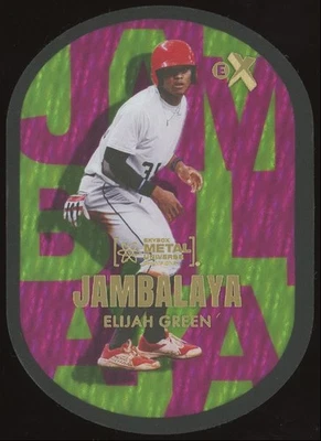 Elijah Green Rookie #10 2023 Metal Universe Champions Jambalaya Case Hit SP      - Image 1 of 3