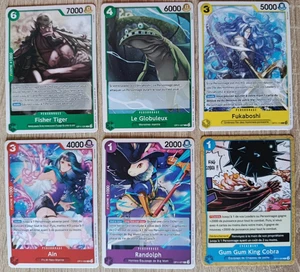 Set mit 6 verschiedenen Karten ONE PIECE CARD GAME FR - Bild 1 von 2