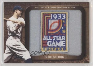 Parche conmemorativo Lou Gehrig 2009 Topps Legends of the Game fabricado patio - Imagen 1 de 4