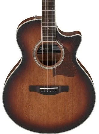 Ibanez AE240JRMHS Acoustic Electric Mahogany Sunburst Open Pore Guitar w/Bag - Image 1 of 4