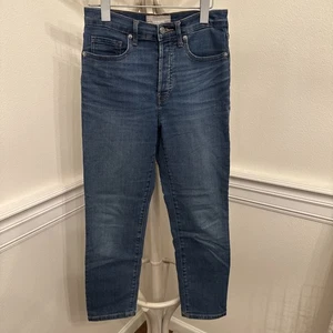 Everlane Damen Gr. 26 Ankle High Rise Button Fly Slim Straight Jeans - Bild 1 von 14