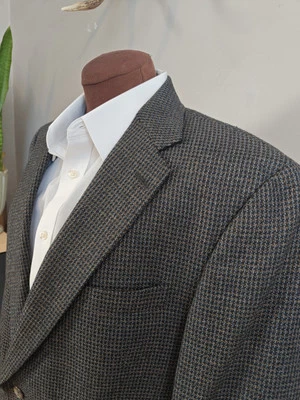 🇺🇲 Abrigo deportivo Hart Schaffner Marx 42R de dos botones para hombre hecho en EE. UU. multicolor Foto 1 de 4