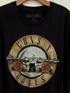 Camiseta Guns N Roses Bullet Logo Clásica Banda Negra Para Hombre Talla XXL - Imagen 1 de 4
