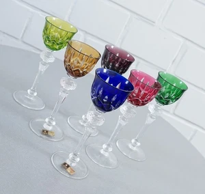 6 edle WMF Crystal Cabinet Bleikristall Römer Likörrömer Cherry Gläser Vintage - Picture 1 of 18