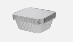 Foil Food containers with lid Takeaway Catering Disposable Bake Small Food Boxes - Picture 1 of 11