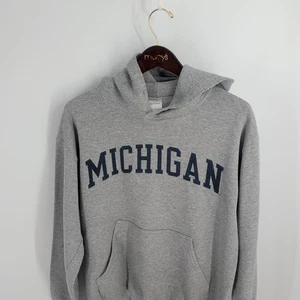 Michigan State Spartans Football Spellout Pullover Hoodie Heather Gray Size S - Picture 1 of 8