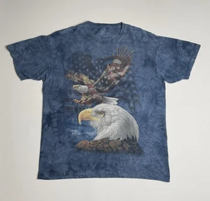 The Mountain Eagle Patriotic Blue Tie Dye 2011 TShirt Uomo XL - Foto 1 di 6