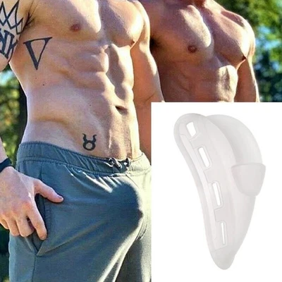 Men Bulge Package Enhancer Cup Pouch Silicone Pad Briefs String Underwear Clear - Image 1 of 4