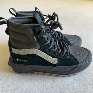 Vans SK8 HI MTE Gore Tex Women Size 5.5 Insulated Hiking Boot Scarab Green - Picture 1 of 10