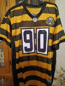 Pittsburgh Steelers Watt Throwback Bumble Bee Jersey NFL Nike Men’s XL