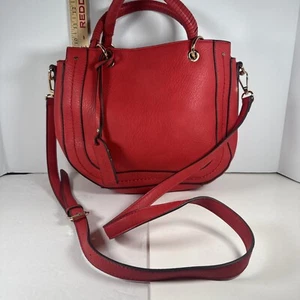 Stunning! Sole Society Race Car Red Satchel - Picture 1 of 11