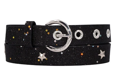 Schwarzer Kindergürtel "SUPERSTAR" für Mädchen zwischen 6 und 15 Jahren - Bild 1 von 4