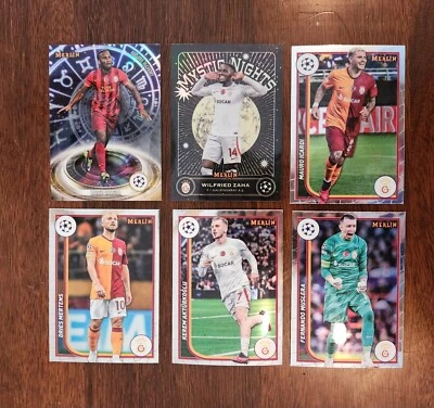 Galatasaray 2023-24 Topps Merlin UEFA Team Base Set + 2 Inserts DROGBA ICARDI - Image 1 of 2