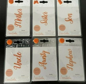 TONIC STUDIOS MINIATURE MOMENTS-MOTHER, SISTER, SON, NEPHEW, AUNTY & UNCLE DIES - Picture 1 of 19