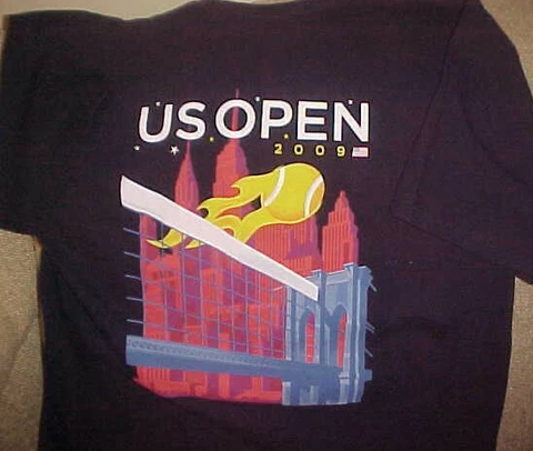 US OPEN 2009 Tennis New York City USTA T-shirt - Size Men Large Cover