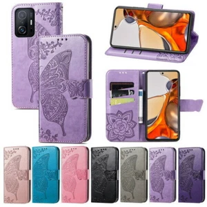 Butterfly 3D Leather Phone Case For Xiaomi 11T 11 Lite POCO M3 X3 GT K40 Note 11 - Picture 1 of 30