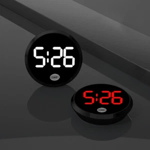 Mini LED Car Clock Automobiles Internal Stick-On Digital Clock Auto Accessories - Picture 1 of 17
