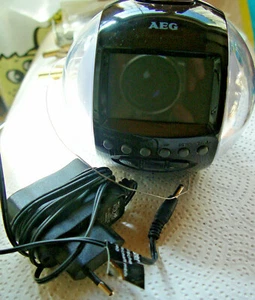 AEG UKW Uhrenradio MRC 4117, LED-Anzeige, schwarz - Bild 1 von 1