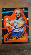 Jesse Ventura Signed 1985 Topps WWF Sticker #4 AUTO Card PERSONALIZED 