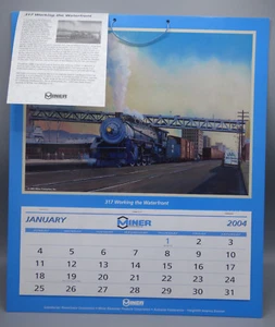 2004 Miner Enterprises Railroad Locomotive Calendar 317 Working the Waterfront - Picture 1 of 5