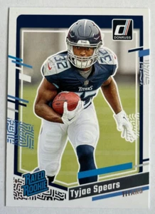 Tyjae Spears 2023 Donruss Football Rated Rookie #396 Tennessee Titans - Imagen 1 de 3