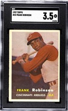 SGC 3.5 1957 Topps #35 Frank Robinson Rookie HOF Cincinnati Redlegs No Reserve