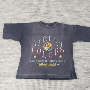 Vintage Street Colors Kid's T-Shirt Small 7/8 Plymouth Mills USA Made Streetwear - Picture 1 of 7