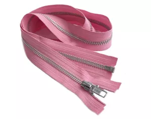 28 Inch YKK #5 Medium Weight Aluminum Metal Jacket Zipper Separating Made in USA - Picture 1 of 43