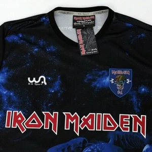 Camiseta deportiva de fútbol con licencia oficial de WA 10 Iron Maiden TFF Eddie NUEVA - Imagen 1 de 8