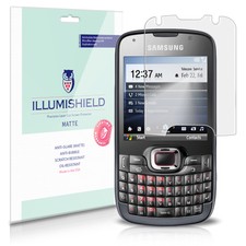 iLLumiShield Matte Screen Protector w Anti-Glare/Print 3x for Samsung Omnia Pro