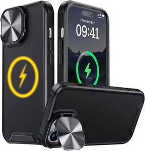 Buysing Magnetic Case for iPhone 14 /iPhone 13 with Camera Stand / Choose Colour - Picture 1 of 14