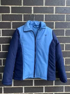 Roxy Girls Puffer bomber Jacket TEENIE WAHINE L/G Vintage Sky Blue QUIKSILVER - Picture 1 of 10
