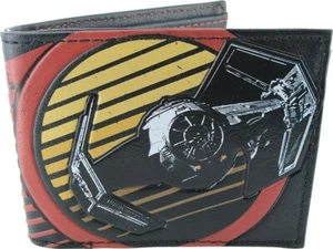 Star Wars Tie Fighter & Galactic Empire Logo Bi-Fold Wallet - Picture 1 of 3